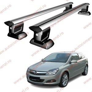 Set bare portbagaj OPEL Astra H GTC 2004-2014 - Wingbar - cu cheie antifurt / Aluminiu