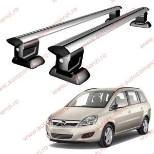 Set bare portbagaj OPEL Zafira B 2005-2014 - Wingbar - cu cheie antifurt / Aluminiu