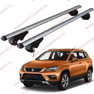 Set bare portbagaj SEAT Ateca 2016-prezent - cu cheie antifurt / Aluminiu - 120 cm