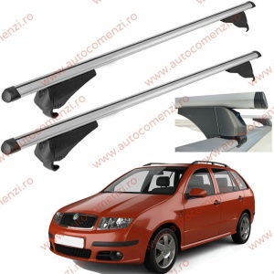 Set bare portbagaj SKODA Fabia I 1999-2007 Combi - Aluminiu / cu cheie antifurt