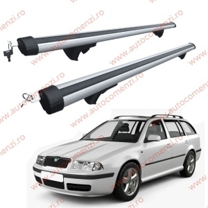 Set bare portbagaj SKODA Octavia I 1996-2010 Combi - Aluminiu / cu cheie antifurt - 120 cm
