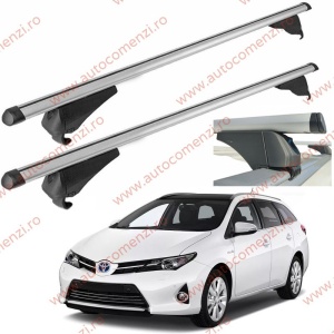 Set bare portbagaj TOYOTA Auris II (E180) 2012-2018 Combi - Aluminiu / cu cheie antifurt