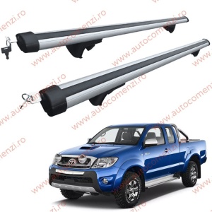 Set bare portbagaj TOYOTA Hilux VII 2004-2015 - Aluminiu / cu cheie antifurt - 120 cm