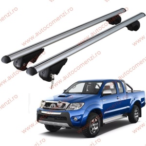 Set bare portbagaj TOYOTA Hilux VII 2004-2015 - cu cheie antifurt / Aluminiu - 120 cm