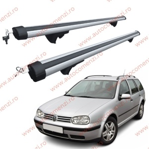 Set bare portbagaj VW Golf IV 1997-2004 Combi - Aluminiu / cu cheie antifurt - 120 cm