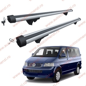 Set bare portbagaj VW T5 2003-2016 - Aluminiu / cu cheie antifurt - 150cm