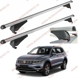 Set bare portbagaj VW Tiguan Allspace 2016-prezent - Aluminiu / cu cheie antifurt
