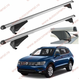 Set bare portbagaj VW Tiguan II 2016-2024 - Aluminiu / cu cheie antifurt