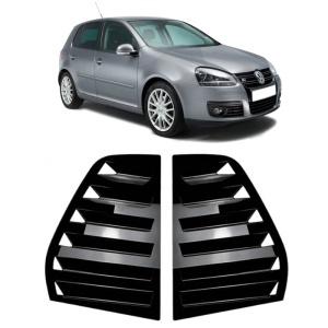 Set ornamente protectie geam VW Golf V 2003-2009 Hatchback/Scurt - ABS Premium