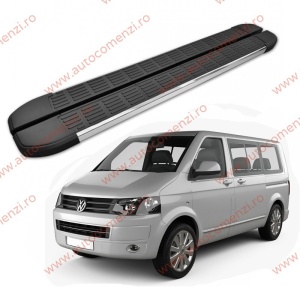 Set praguri VW T5 2003-2016 - varianta scurta (praguri + kit montaj)