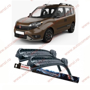 Set stergatoare parbriz FIAT Doblo II 2010-2022 (sofer + pasager) BOSCH