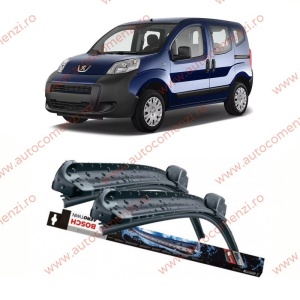 Set stergatoare parbriz PEUGEOT Bipper 2008-2017 (sofer + pasager) BOSCH