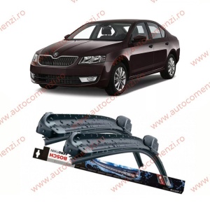 Set stergatoare parbriz SKODA Octavia III 2013-2019 (sofer + pasager) BOSCH
