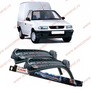 Set stergatoare parbriz VW Caddy II 1996-2003 (sofer + pasager) BOSCH