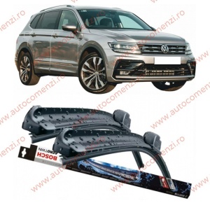 Set stergatoare parbriz VW Tiguan Allspace 2016-prezent (sofer + pasager) BOSCH