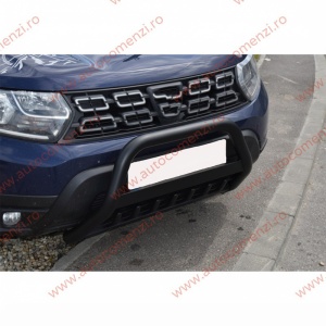 Bullbar dedicat DACIA Duster II 2018-2023 - negru mat - protectie premium