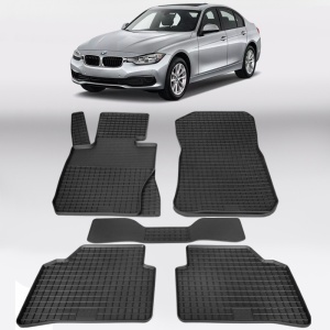 Covoare BMW Seria 3 F30 / F31 2011-2018 - tip tavita - 100% cauciuc - SEINTEX