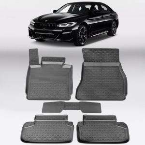 Covoare BMW Seria 5 G30 / G31 2017-2023 - tip tavita - 100% cauciuc - SEINTEX
