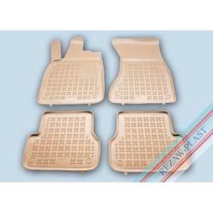 Covoare cauciuc AUDI A7 I 2010-2018 - tip tavita - bej - REZAW PLAST