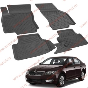 Covoare cauciuc tavita SKODA Octavia III 2013-2019 (Ultra SHL)