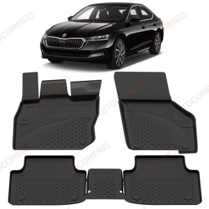 Covoare cauciuc tavita SKODA Octavia IV 2024-prezent (Ultra SHL) - versiunile Mild Hybrid