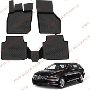 Covoare cauciuc tavita SKODA Superb IV 2023-prezent (Ultra SHL)