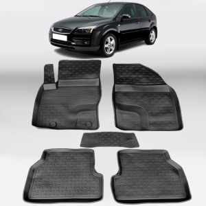 Covoare FORD Focus II 2004-2010 - tip tavita - 100% cauciuc - SEINTEX