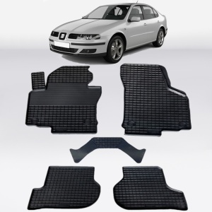 Covoare SEAT Toledo III (5P) 2004-2009 - tip tavita - 100% cauciuc - SEINTEX GRID
