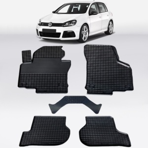 Covoare VW Golf VI 2008-2012 - tip tavita - 100% cauciuc - SEINTEX GRID