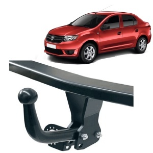 DACIA Logan II 2012-2020 - Kit carlig de remorcare ( Carlig + sistem cablaj dedicat) Pachet Complet