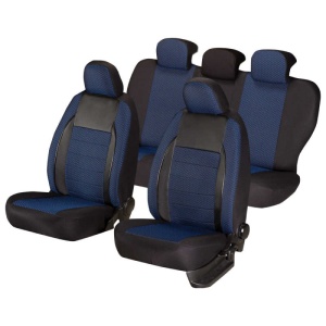 Huse scaune auto compatibile DACIA Logan II 2012-2020 / Elegance Albastru (44498)