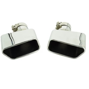 Ornament toba inox BMW Seria 6 F12 / F13 2011- 2018 / Argintiu