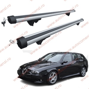 Set bare portbagaj ALFA ROMEO 156 1996-2007 Combi - Aluminiu / cu cheie antifurt - 120 cm