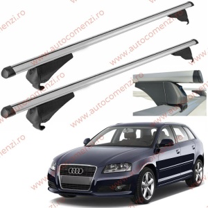 Set bare portbagaj AUDI A3 (8P) 2003-2013 Sportback - Aluminiu / cu cheie antifurt