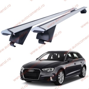 Set bare portbagaj AUDI A3 (8V) 2013-2020 Sportback - Wingbar - Aluminiu / cu cheie antifurt