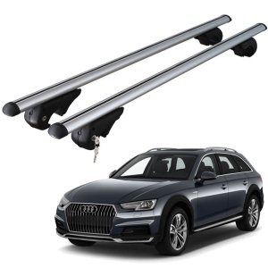 Set bare portbagaj AUDI A4 B9 (8W) 2016-2025 Allroad - ALUMINIU / cu cheie antifurt - 135 cm - PREMIUM