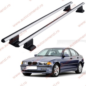 Set bare portbagaj BMW Seria 3 E46 1997-2004 Sedan / Combi - cu cheie antifurt / Aluminiu