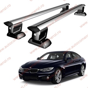 Set bare portbagaj BMW Seria 4 F32 / F36 2013-2020 - Wingbar - cu cheie antifurt / Aluminiu