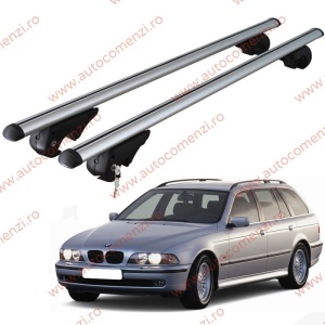 Set bare portbagaj BMW Seria 5 E39 1995-2003 Combi - cu cheie antifurt / Aluminiu - 120 cm