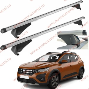Set bare portbagaj DACIA Sandero Stepway III 2020-prezent - Aluminiu / cu cheie antifurt