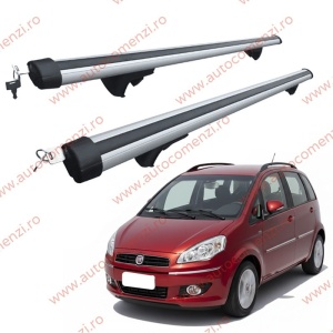 Set bare portbagaj FIAT Idea 2003-2012 - Aluminiu / cu cheie antifurt - 120 cm