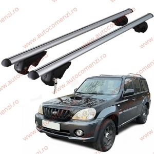 Set bare portbagaj HYUNDAI Terracan 2004-2011 - cu cheie antifurt / Aluminiu - 120 cm
