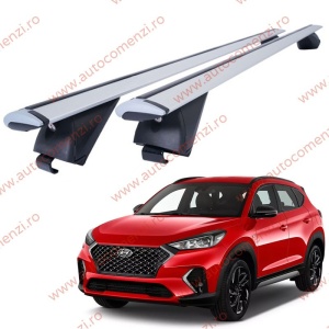Set bare portbagaj HYUNDAI Tucson III 2015-2020 - Wingbar - Aluminiu / cu cheie antifurt