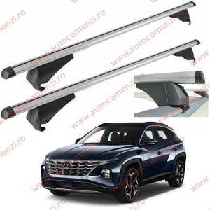 Set bare portbagaj HYUNDAI Tucson IV 2020-prezent - Aluminiu / cu cheie antifurt