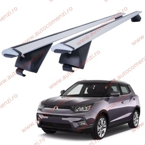 Set bare portbagaj KGM Tivoli 2015-prezent - Wingbar - Aluminiu / cu cheie antifurt