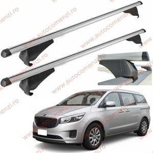 Set bare portbagaj KIA Carnival III 2014-2023 - Aluminiu / cu cheie antifurt