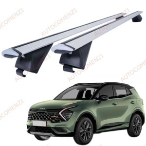 Set bare portbagaj KIA Sportage V 2021-2025 PreFacelift - Wingbar - Aluminiu / cu cheie antifurt