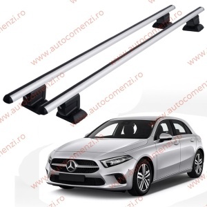 Set bare portbagaj MERCEDES Clasa A W117 2018-prezent - cu cheie antifurt / Aluminiu