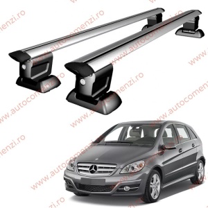 Set bare portbagaj MERCEDES Clasa B W245 2005-2011 - Wingbar - cu cheie antifurt / Aluminiu