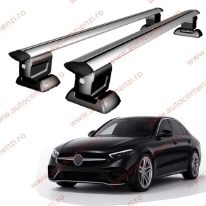 Set bare portbagaj MERCEDES Clasa C W206 2021-prezent - Wingbar - cu cheie antifurt / Aluminiu